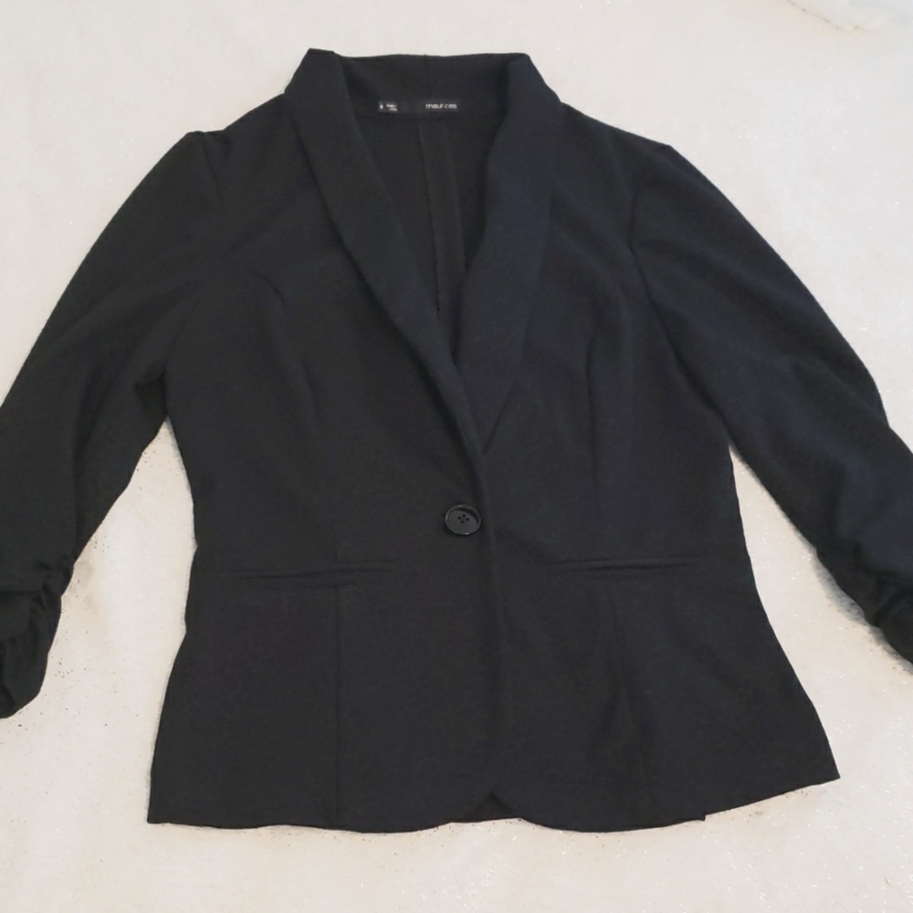 Maurices Black Lepord Print Blazer